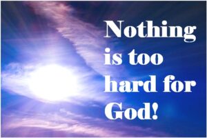 Christians shouldn't worry because God has the power to handle our problems.